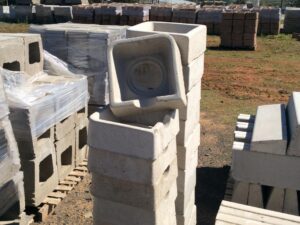Concrete Downpipe Gulley for high-strength water drainage and foundation protection.